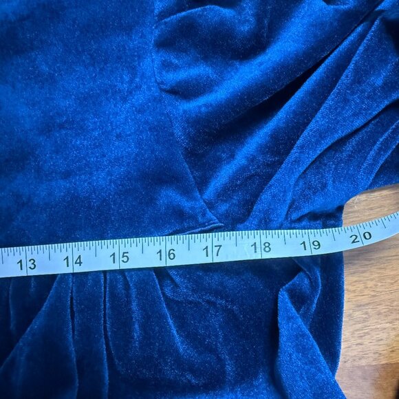 Vintage CJS Robe Housecoat Teal Blue Womens - Picture 8 of 8
